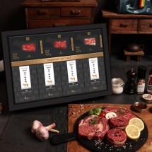 [한우애명작] 숙성한우구이 한상 프리미엄 2호(10팩/꽃2채2차2한떡4)