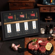 [한우애명작] 숙성한우구이 한상 프리미엄 3호(10팩/꽃2차2보2한떡4)