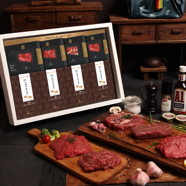 [애명작컬렉션] 구이특선 한상스페셜 1호(8팩/꽃2채차흑떡4)