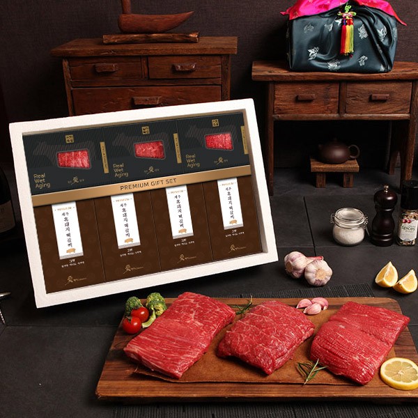 [애명작컬렉션] 구이&정육 명절한상 스페셜 3호(7팩/불육국흑떡4)