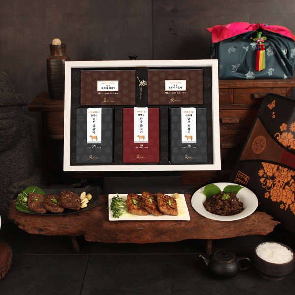 [미식가의 반상] 명품불고기&떡갈비 한상스페셜(한불1,한떡2,흑떡2)