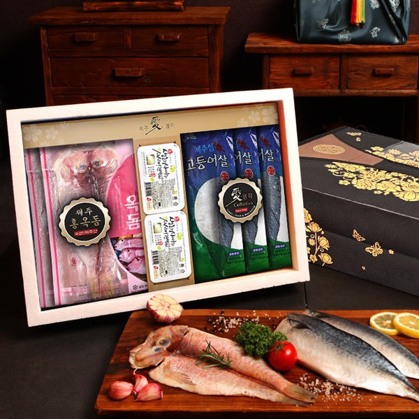 [미식가의 반상] 구이생선 제주옥돔&고등어세트(With 와사비간장)