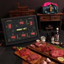 [한우애명작] 투뿔숙성 명품기획_인기로스 4종 프리미엄(꽃꽃채채안삼,통후추소금)