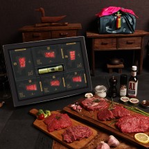 [한우애명작] 투뿔숙성 명품기획_로스&스테이크 5종 프리미엄A(꽃,채,안,삼,보,보,통후추소금)