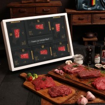 [한우애명작] 투뿔숙성 명품기획_로스&스테이크 6종 특선(꽃채안삼목보)