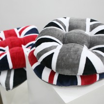 유니언잭 극세사 미끄럼방지 사각 원형 방석