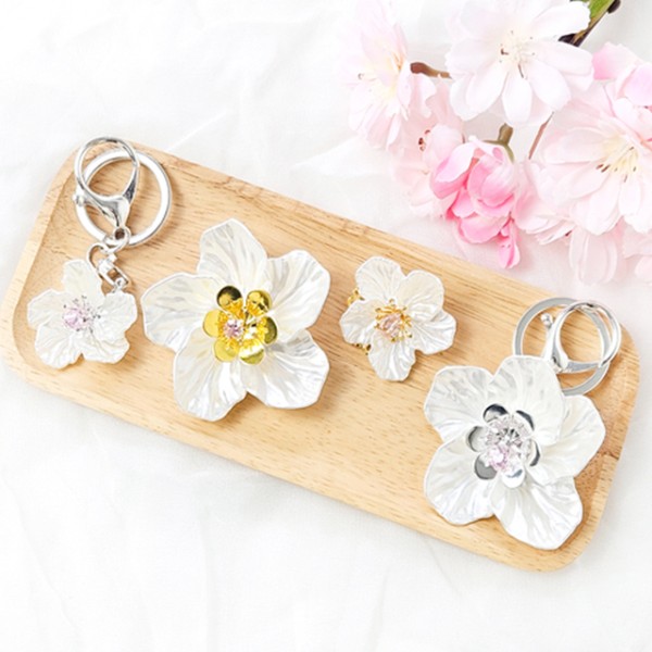 골드 실버 벚꽃 브로치 키링 만들기 DIY키트 체험