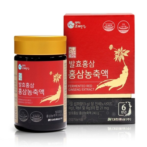 [대한홍삼] 발효홍삼 홍삼농축액 (홍삼농축액100%) 240g x 1병