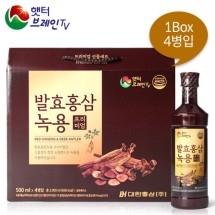 [대한홍삼] 발효홍삼녹용 프리미엄 500ml x 4병