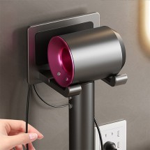 무타공 부착식 드라이기거치대 헤어 드라이어 걸이 홀더 2color