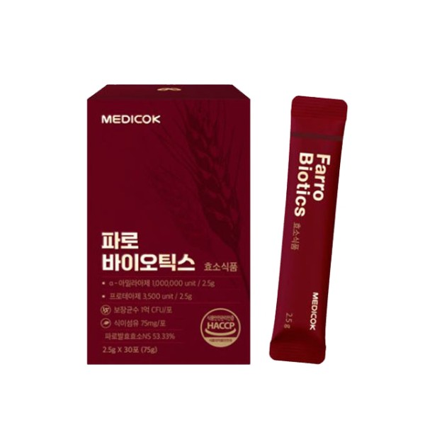 파로바이오틱스 파로발효효소 프로바이오틱스 2.5g x 30포