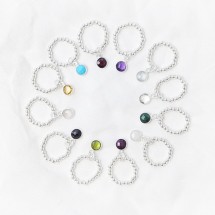 925실버 은볼 탄생석 반지 만들기 DIY키트 우정링