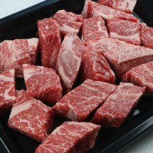 1++ 한우 투뿔 등심 큐브 스테이크 150g x 2팩