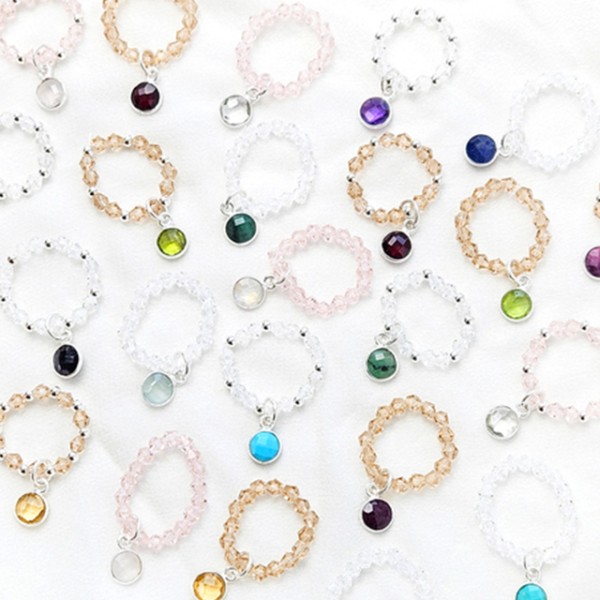 925실버 은볼 탄생석 비즈 반지 만들기 DIY키트 우정링