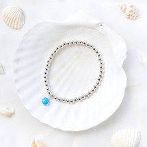 925실버 은볼 탄생석 팔찌 만들기 4mm DIY키트