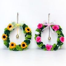 봄꽃 꼬불 모루 리스 도어벨 만들기 DIY키트 체험