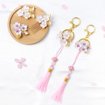봄 벚꽃 세잎 브로치 키링 만들기 DIY키트 체험