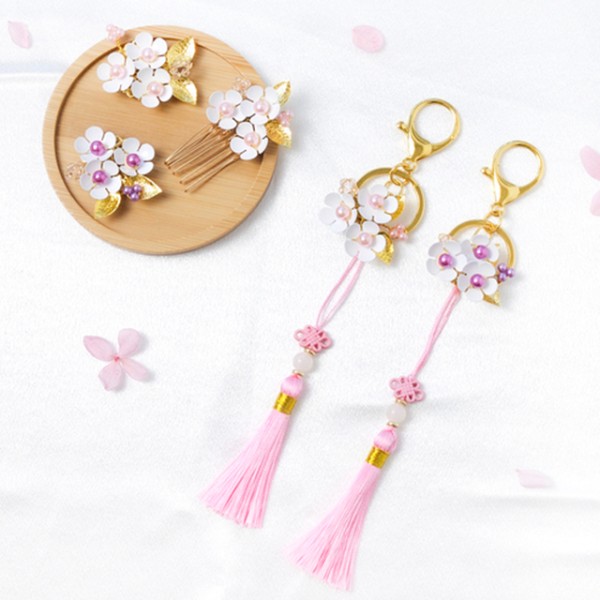 봄 벚꽃 세잎 브로치 키링 만들기 DIY키트 체험