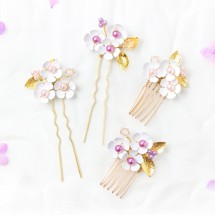 봄 벚꽃 세잎 헤어콤 비녀 만들기 DIY키트 체험