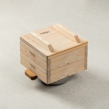 원형물솥 편백찜기 통원목 편백나무찜기 2단 소형