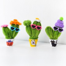 모루공예 선인장 화분 만들기 DIY키트 체험 3종세트