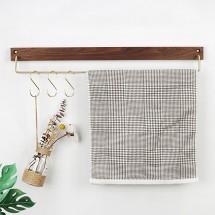 코시나 월넛 우드 수건걸이 S고리 포함