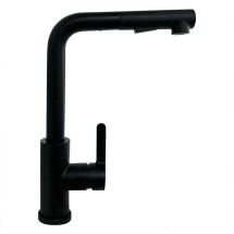 코시나 무광 통스텐 ㄱ자형 싱크대 수전 주방 원홀 블랙