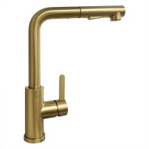 코시나 무광 통스텐 ㄱ자형 싱크대 수전 주방 원홀 골드