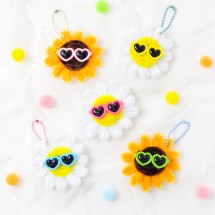 데이지 해바라기 모루 키링 만들기 DIY키트 체험 모루공예