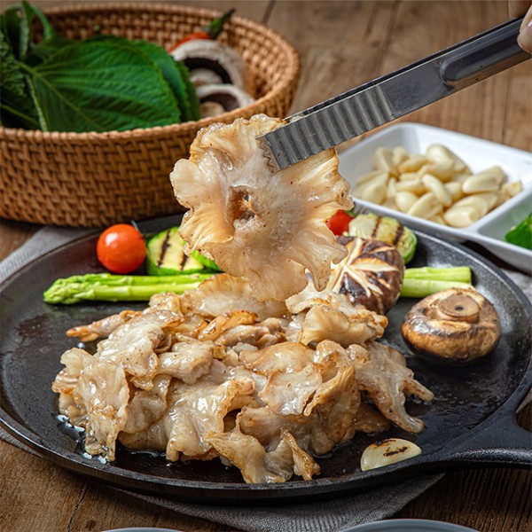 숨긴돼지 손질 세척 도래창 500g