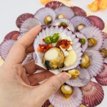 통영 세척 홍가리비