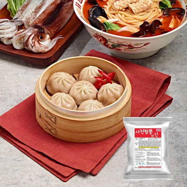 풀잎마켓 사천짬뽕만두 1kg x 1팩