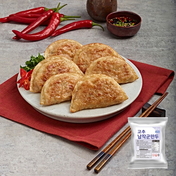 풀잎마켓 고추납작군만두 1.5kg x 1팩