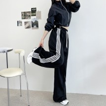 여자 삼선 와이드 트레이닝 바지 3color