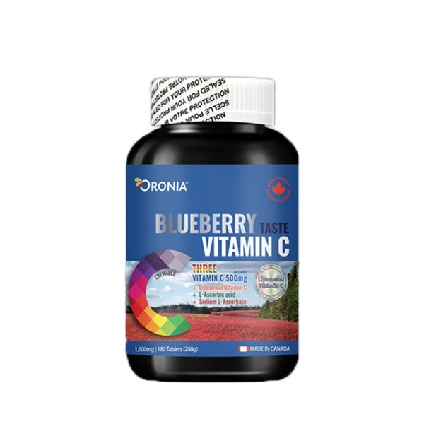 오로니아 블루베리맛 비타민C 500 리포좀 츄어블 90정