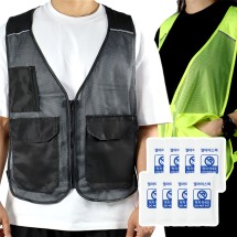 메쉬 쿨 아이스조끼 여름 얼음 작업조끼 냉조끼 (8팩 구성)