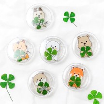 멸종위기동물 네잎클로버 스마트톡 만들기 DIY키트 체험 그립 톡홀더