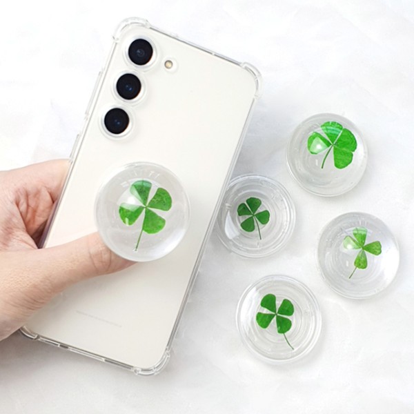 행운 네잎클로버 스마트톡 만들기 DIY키트 체험 그립 톡홀더