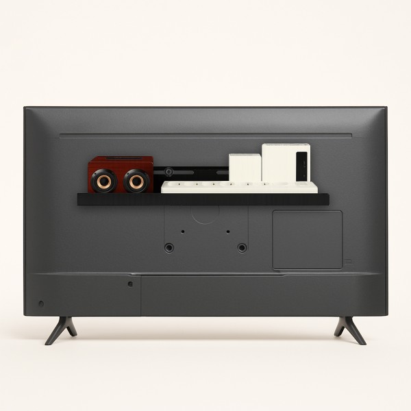 무타공 모니터 TV 선반 셋탑박스 브라켓 멀티탭 선정리 거치대 대형