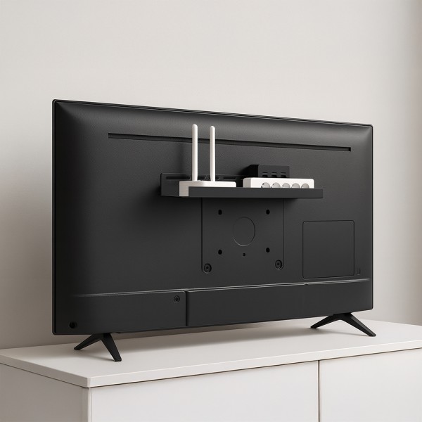 무타공 베사홀 선반 TV 모니터 셋탑박스 멀티탭 선정리 거치대 브라켓 중형