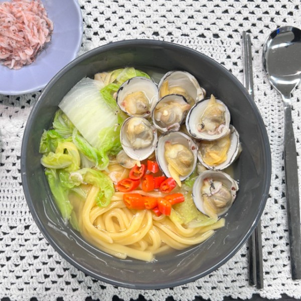 동죽 조개 가득 단호박면 칼국수 2인분 x 1세트