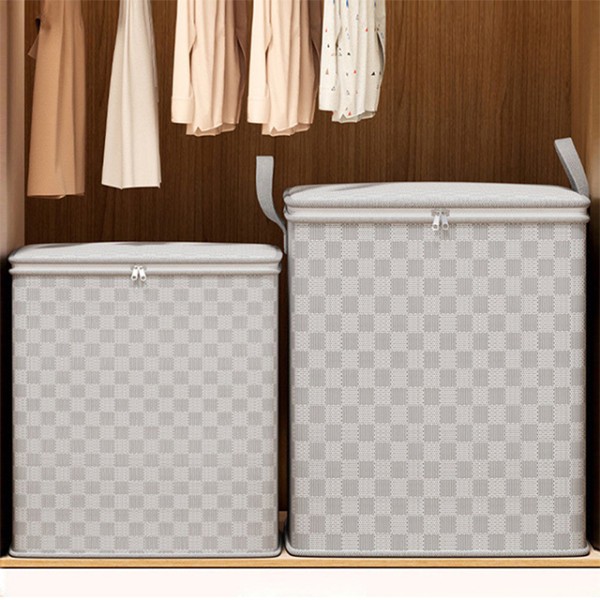 모던 체크 대용량 이불정리함 이불보관함 110L