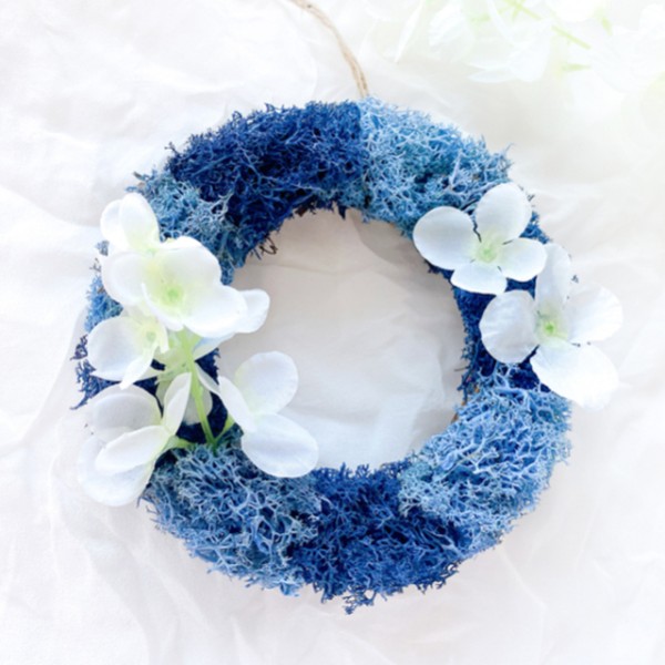 스칸디아모스 푸른 여름 리스 만들기 DIY키트 체험 트리 장식