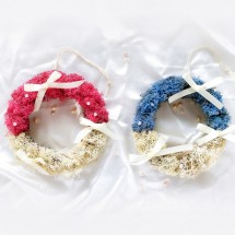 스칸디아모스 진주 리본 리스 만들기 DIY키트 체험 트리 장식