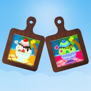 여름 석고 우드 티코스터 컵받침 만들기 DIY키트 체험