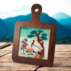 전통 민화 석고 우드 티코스터 냄비받침 만들기 DIY키트 체험