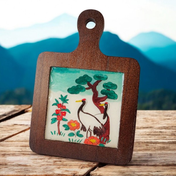 전통 민화 석고 우드 티코스터 냄비받침 만들기 DIY키트 체험