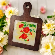 플라워 석고 우드 티코스터 냄비받침 만들기 DIY키트 체험