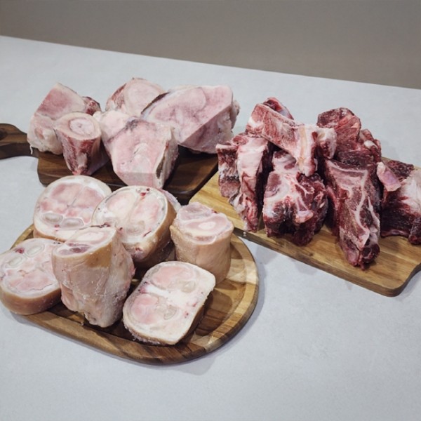 한우 우족 사골 잡뼈 몸보신세트 6kg