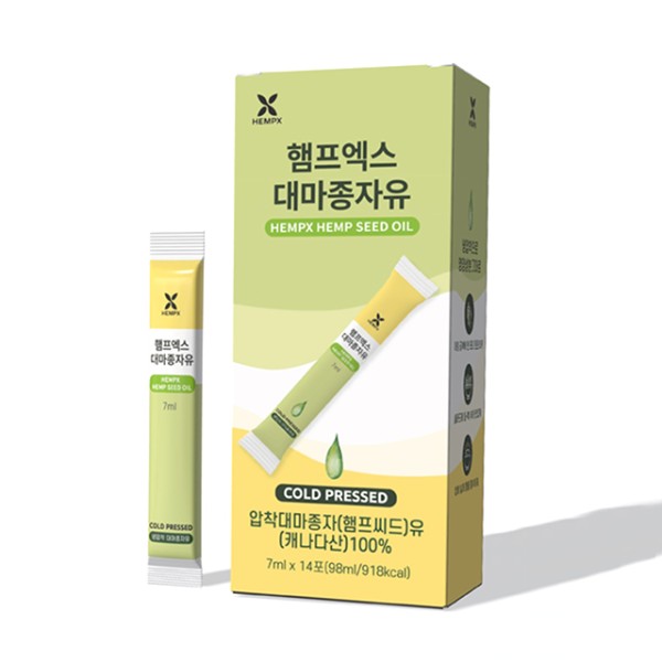 하루 한 포 햄프엑스 대마종자유 14포 x 1박스 (2주분)